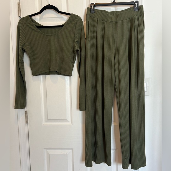 Pants - Ribbed Knit Lounge Set